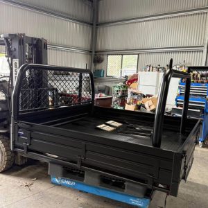 Bocar Dual Cab Tray with Ladder Rack & Trundle | 1800 x 1800mm
