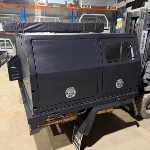 Aluminium Dual Cab Tray, Canopy & Dog Cage | 1650 x 1800mm